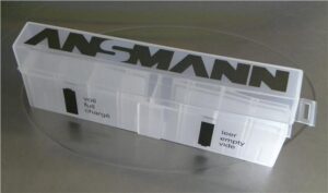 Ansmann 8-Plus Rechargeable Battery Storage Box for AA AAA or CR123 SDs