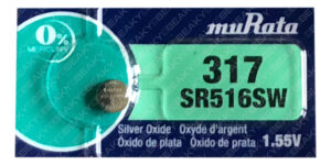 muRata (Was Sony) 317 SR516SW Silver Oxide Watch Battery 1.55v