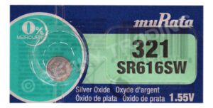 muRata (Was Sony) 321 SR616SW Silver Oxide Watch Battery 1.55v