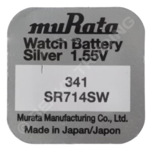 muRata (Was Sony) 341 SR714SW Silver Oxide Watch Battery 1.55v