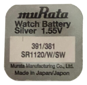 muRata (Was Sony) 381 SR1120SW Silver Oxide Watch Battery 1.55v