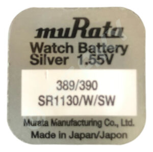 muRata (Was Sony) 390 SR1130SW Silver Oxide Watch Battery 1.55v