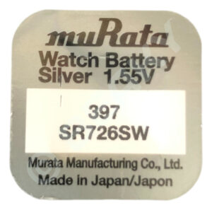 muRata (Was Sony) 397 SR726SW Silver Oxide Watch Battery 1.55v