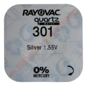 Rayovac 301 SR43SW Watch Battery 1.55v