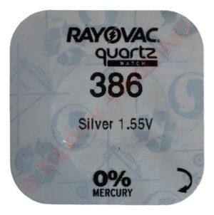 Rayovac 386 SR43W Watch Battery 1.55v