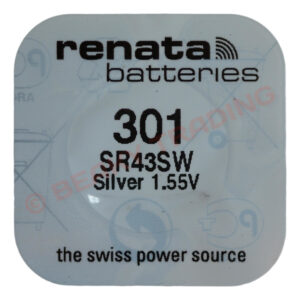 Renata 301 SR43SW Watch Battery 1.55v