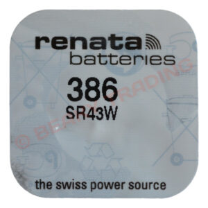 Renata 386 SR43W Watch Battery 1.55v