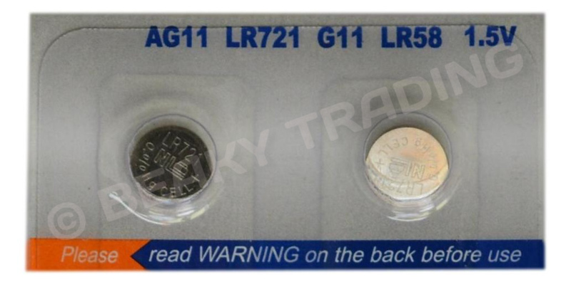 PK Cell AG11 Alkaline Battery 1.5v (2-Pack)