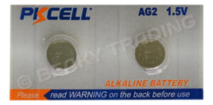 PK Cell AG2 Alkaline Battery 1.5v (2-Pack)