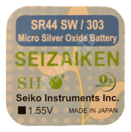 Seizaiken (Made by Seiko) 303 SR44SW Watch Battery 1.55v