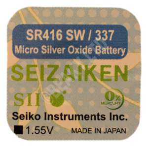 Seizaiken (Made by Seiko) 337 SR416SW Watch Battery 1.55v