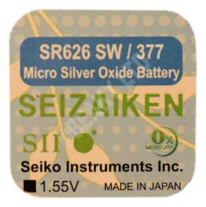 Seizaiken (Made by Seiko) 377 SR626SW Watch Battery 1.55v