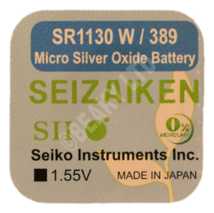 Seizaiken (Made by Seiko) 389 SR1130W Watch Battery 1.55v