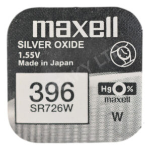 Maxell 396 SR726W Watch Battery 1.55v