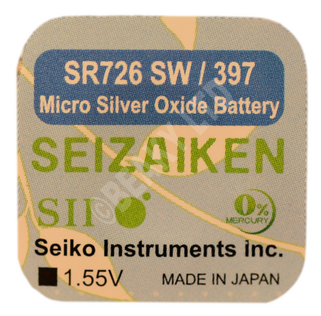 Seizaiken (Made by Seiko) 397 SR726SW Watch Battery 1.55v