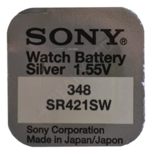 Sony 348 SR412SW Silver Oxide Watch Battery 1.55v