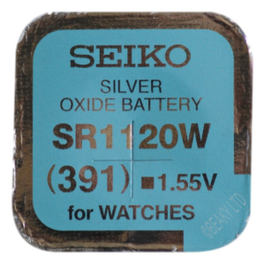 Seiko 391 SR1120W Silver Oxide Watch Battery