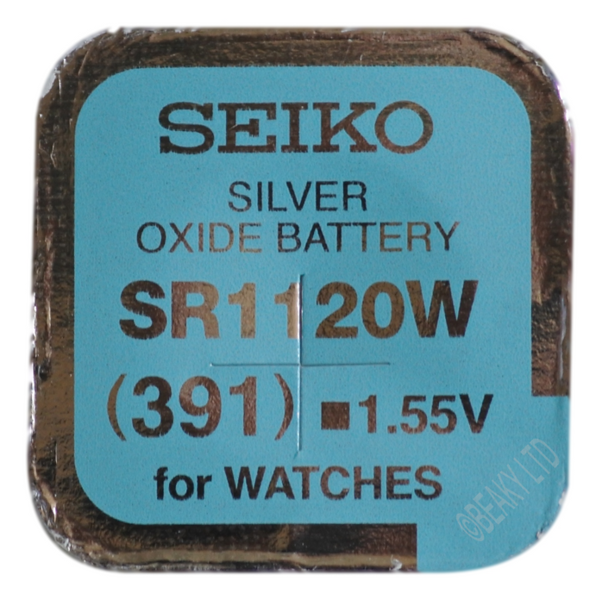 Seiko 391 SR1120W Silver Oxide Watch Battery