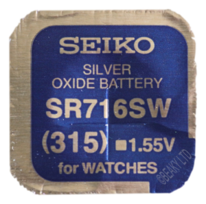 Seiko SB-AT 315 SR716SW Silver Oxide Watch Battery 1.55v