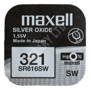 Maxell 321 SR616SW Watch Battery 1.55v