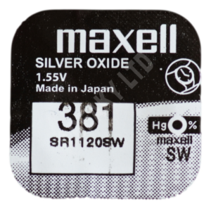 Maxell 381 SR1120SW Watch Battery 1.55v