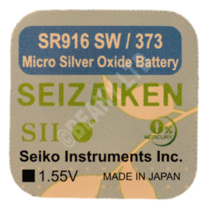 Seizaiken (Made by Seiko) 373 SR916SW Watch Battery 1.55v