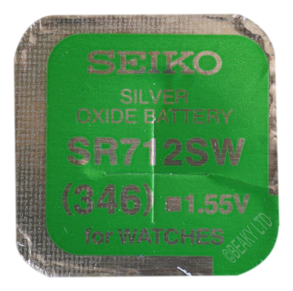 Seiko SB-AH 346 SR712SW Silver Oxide Watch Battery 1.55v