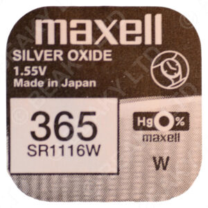 Maxell 365 SR1116SW Watch Battery 1.55v