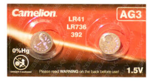 Camelion LR41 AG3 L736, 192 Alkaline Battery 1.5v (2-Pack)