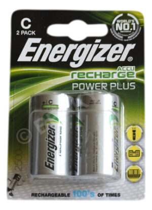 Energizer ""C"" CELL HR14 Rechargeable Battery 2500 mAh [2-Pack]