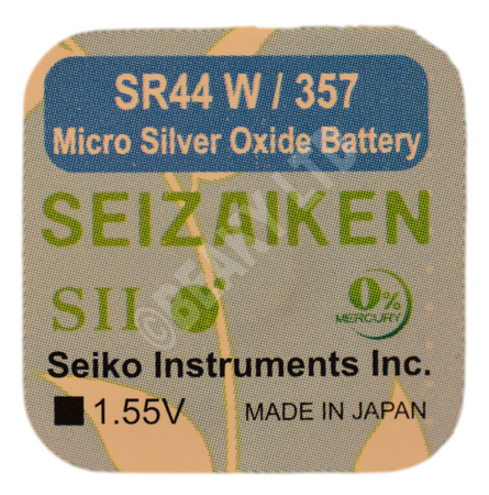 Seizaiken (Made by Seiko) 357 SR44W Watch Battery 1.55v