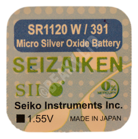 Seizaiken (Made by Seiko) 391 SR1120W Watch Battery 1.55v