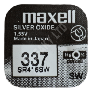 Maxell 337 SR416SW Watch Battery 1.55v