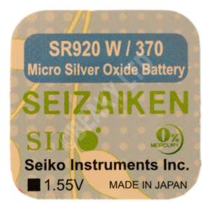 Seizaiken (Made by Seiko) 370 SR920W Watch Battery 1.55v