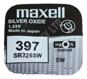 Maxell 397 SR726SW Watch Battery 1.55v