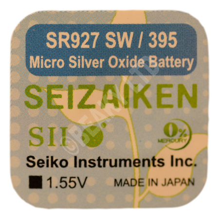 Seizaiken (Made by Seiko) 395 SR927SW Watch Battery 1.55v