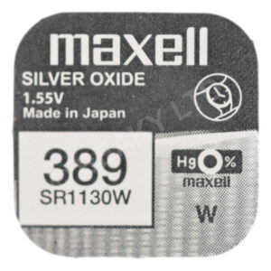 Maxell 389 SR1130W Watch Battery 1.55v