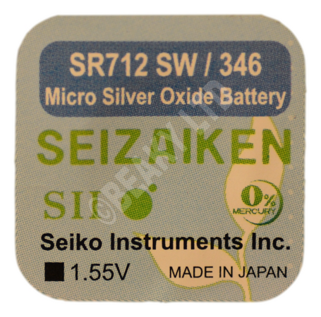 Seizaiken (Made by Seiko) 346 SR712SW Watch Battery 1.55v
