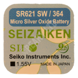 Seizaiken (Made by Seiko) 364 SR621SW Watch Battery 1.55v