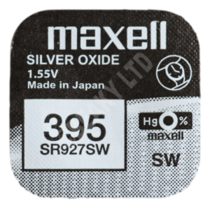 Maxell 395 SR927SW Watch Battery 1.55v