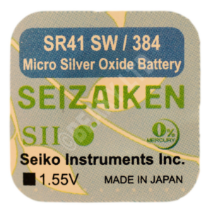 Seizaiken (Made by Seiko) 384 SR41SW Watch Battery 1.55v