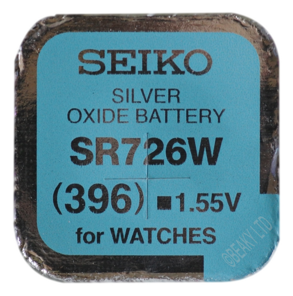 Seiko SB-BL 396 SR726W Silver Oxide Watch Battery 1.55v