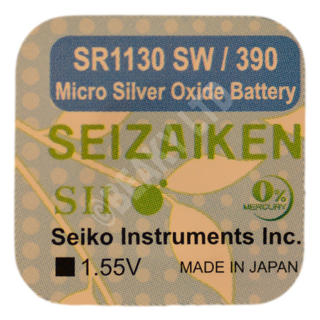 Seizaiken (Made by Seiko) 390 SR1130SW Watch Battery 1.55v