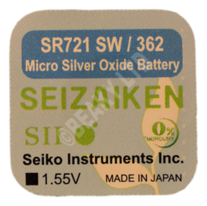 Seizaiken (Made by Seiko) 362 SR721SW Watch Battery 1.55v