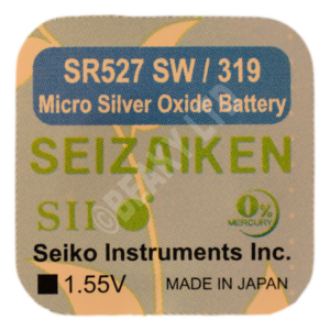 Seizaiken (Made by Seiko) 319 SR527SW Watch Battery 1.55v
